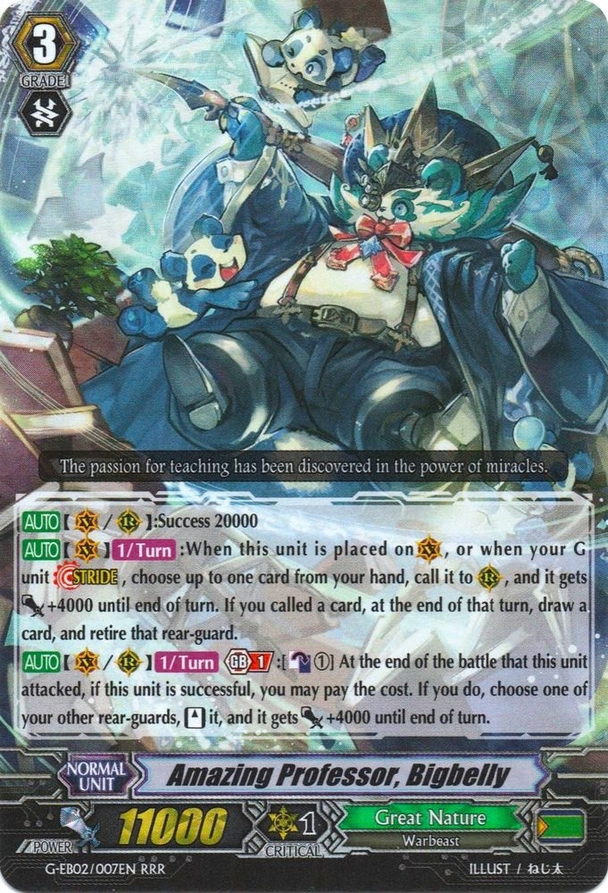 Image for Amazing Professor, Bigbelly (G-EB02: The AWAKENING ZOO) (G-EB02/007EN) - Cardfight Vanguard