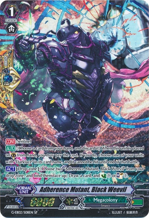 Image for Adherence Mutant, Black Weevil (SP) (G-EB02: The AWAKENING ZOO) (G-EB02/S08EN) - Cardfight Vanguard