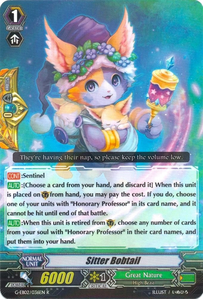Image for Sitter Bobtail (G-EB02: The AWAKENING ZOO) (G-EB02/036EN) - Cardfight Vanguard