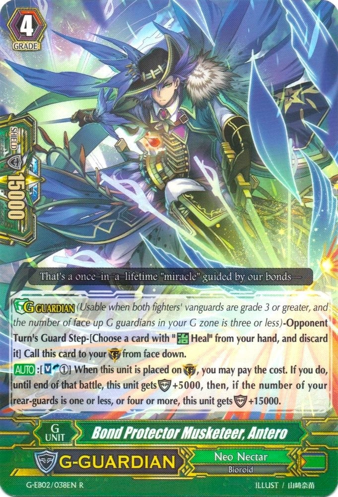 Image for Bond Protector Musketeer, Antero (G-EB02: The AWAKENING ZOO) (G-EB02/038EN) - Cardfight Vanguard