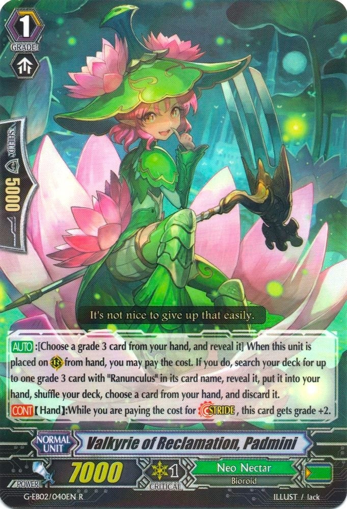 Image for Valkyrie of Reclamation, Padmini (G-EB02: The AWAKENING ZOO) (G-EB02/040EN) - Cardfight Vanguard