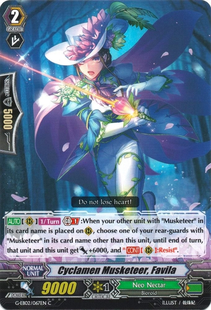 Image for Cyclamen Musketeer, Favila (G-EB02: The AWAKENING ZOO) (G-EB02/067EN) - Cardfight Vanguard
