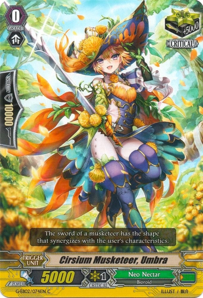 Image for Cirsium Musketeer, Umbra (G-EB02: The AWAKENING ZOO) (G-EB02/074EN) - Cardfight Vanguard