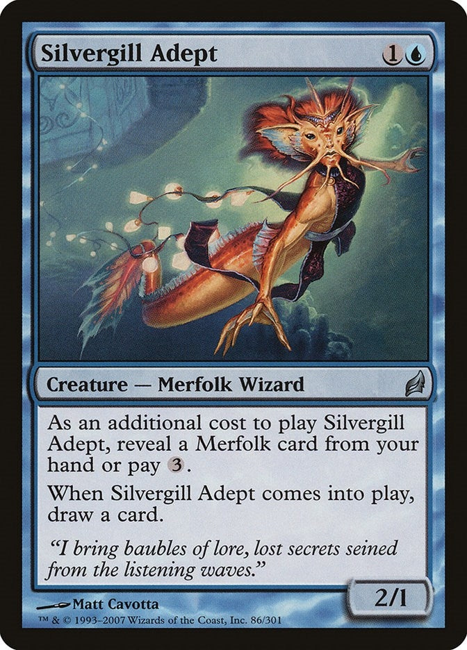 Image for Silvergill Adept (Lorwyn) (86) - Magic: The Gathering