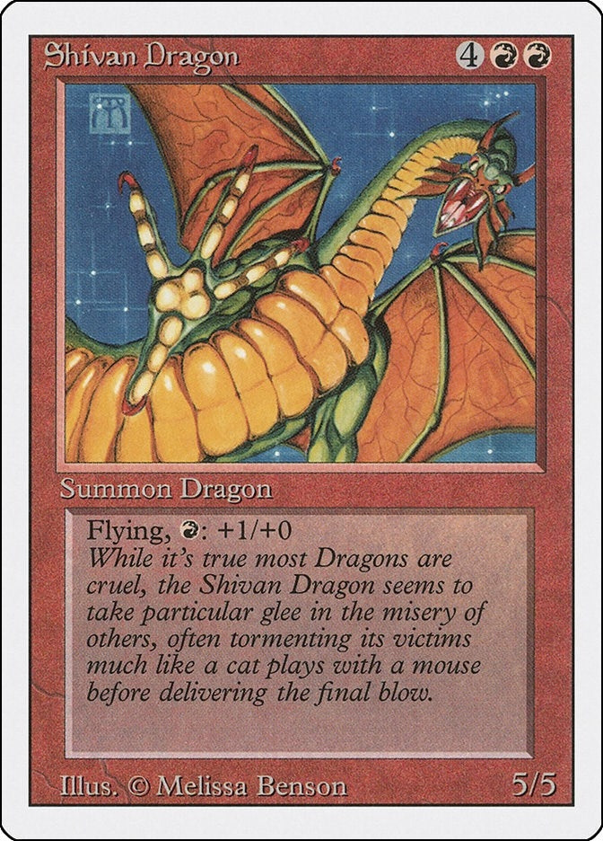 Image for Shivan Dragon (Revised Edition) - Magic: The Gathering