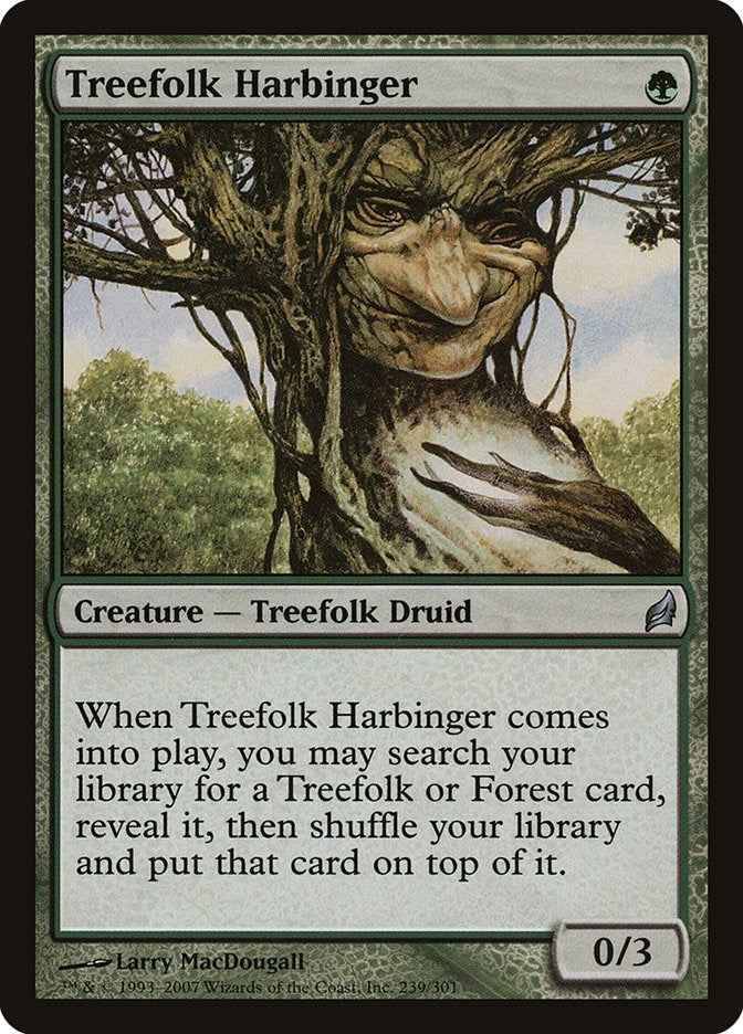 Image for Treefolk Harbinger (Lorwyn) (239) - Magic: The Gathering