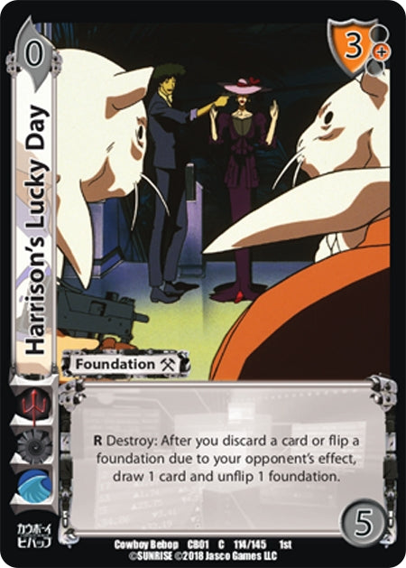 Image for Harrison's Lucky Day (Cowboy Bebop) (114) - UniVersus