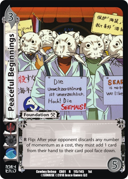 Image for Peaceful Beginnings (Cowboy Bebop) (115) - UniVersus