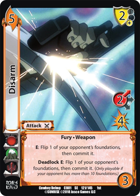 Image for Disarm (Cowboy Bebop) (121) - UniVersus