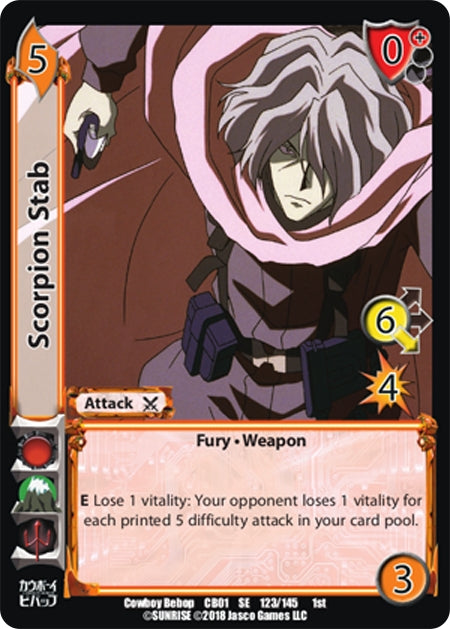 Image for Scorpion Stab (Cowboy Bebop) (123) - UniVersus