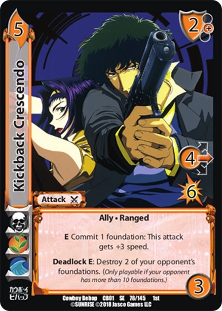 Image for Kickback Crescendo (Cowboy Bebop) (78) - UniVersus