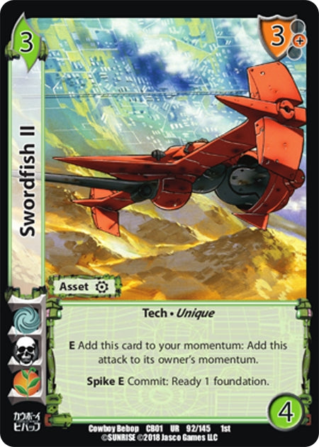 Image for Swordfish II (Cowboy Bebop) (92) - UniVersus