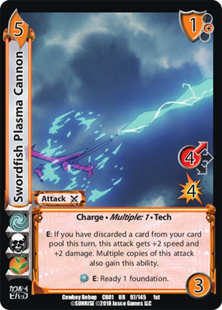 Image for Swordfish Plasma Cannon (Cowboy Bebop) (97) - UniVersus