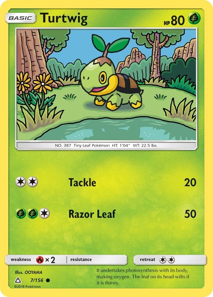 Image for Turtwig (7) (SM - Ultra Prism) (7/156) - Pokemon