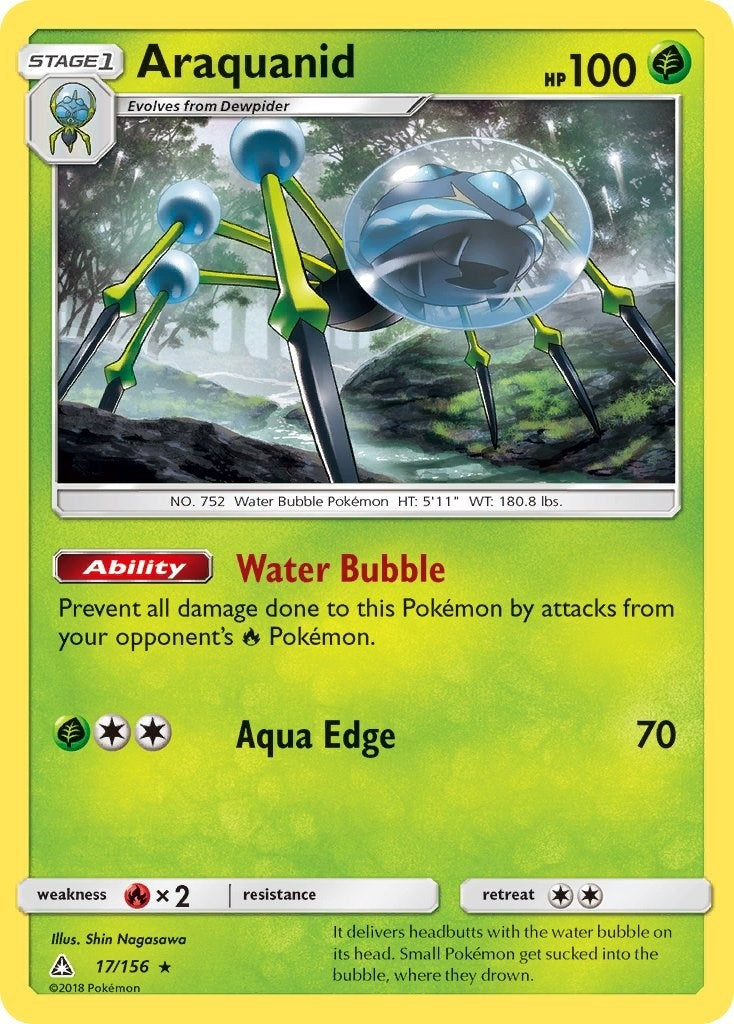 Image for Araquanid (SM - Ultra Prism) (17/156) - Pokemon