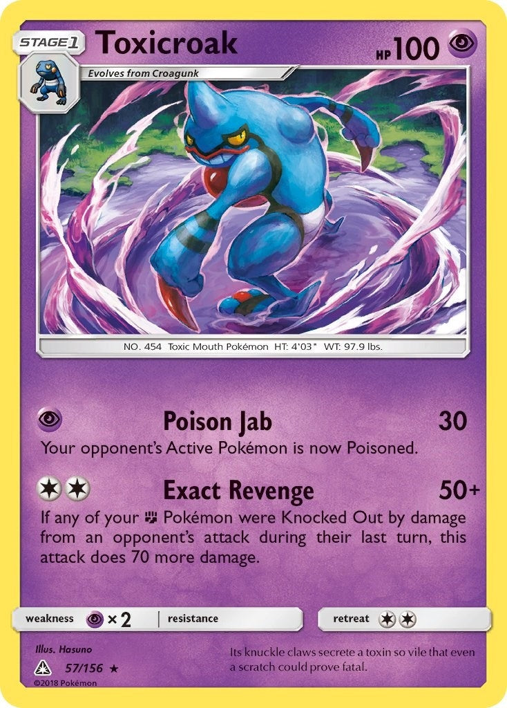 Image for Toxicroak (SM - Ultra Prism) (57/156) - Pokemon