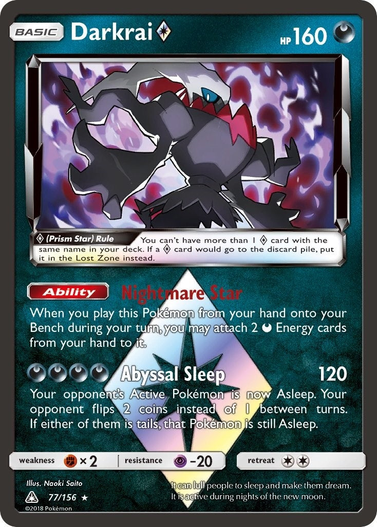 Image for Darkrai Prism Star (SM - Ultra Prism) (77/156) - Pokemon