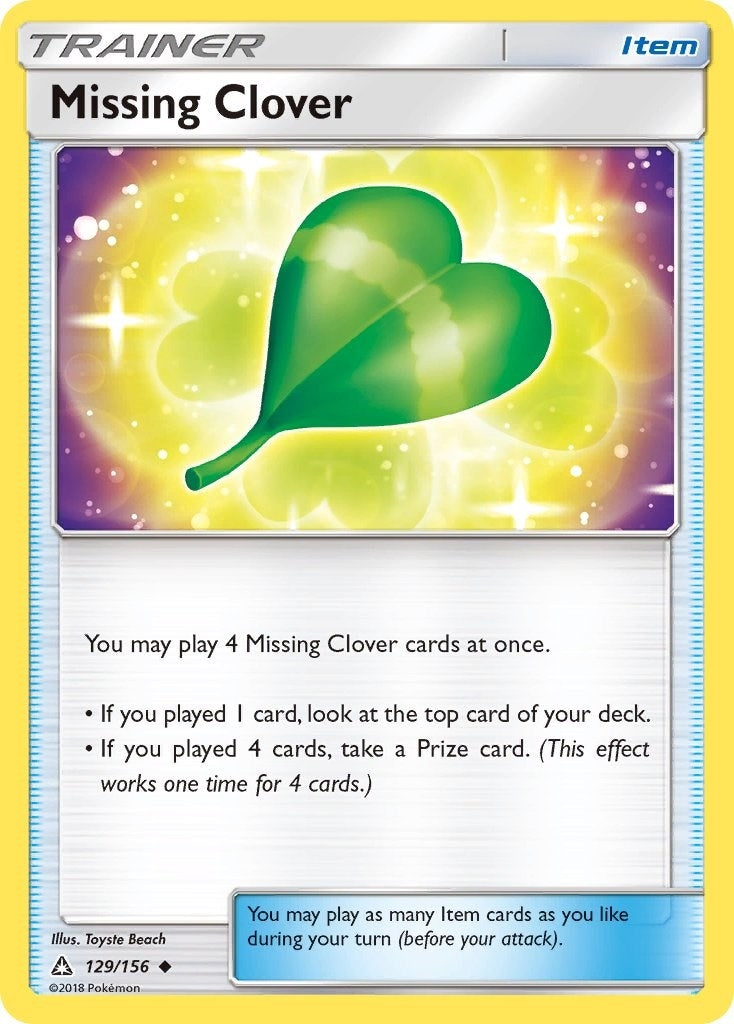 Image for Missing Clover (SM - Ultra Prism) (129/156) - Pokemon