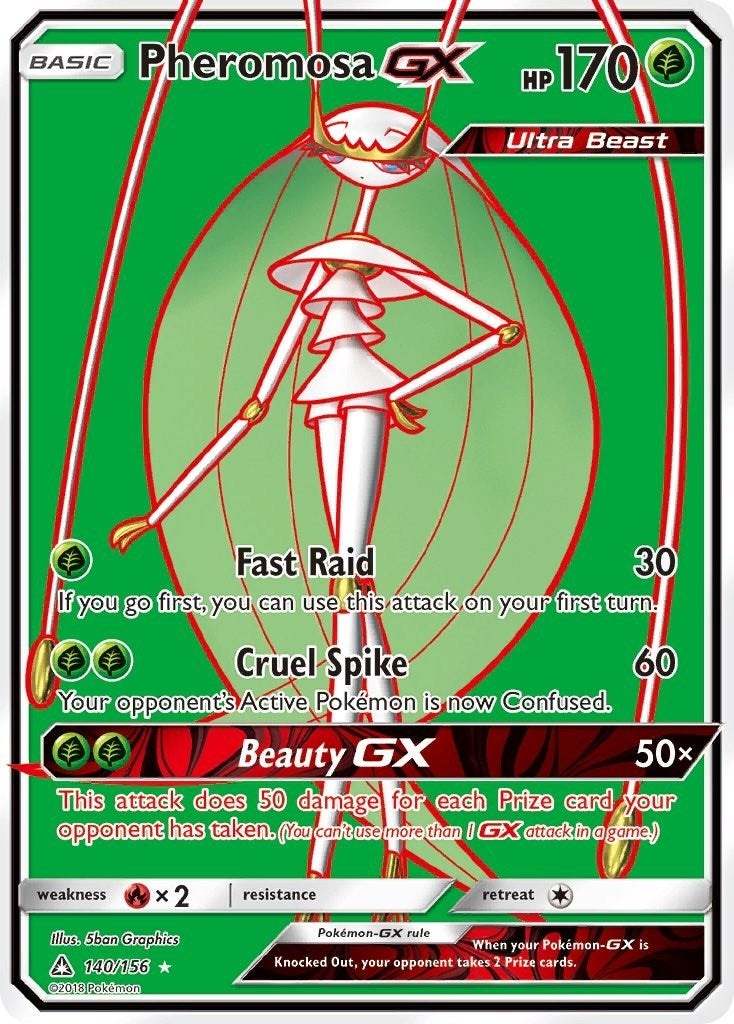 Image for Pheromosa GX (Full Art) (SM - Ultra Prism) (140/156) - Pokemon