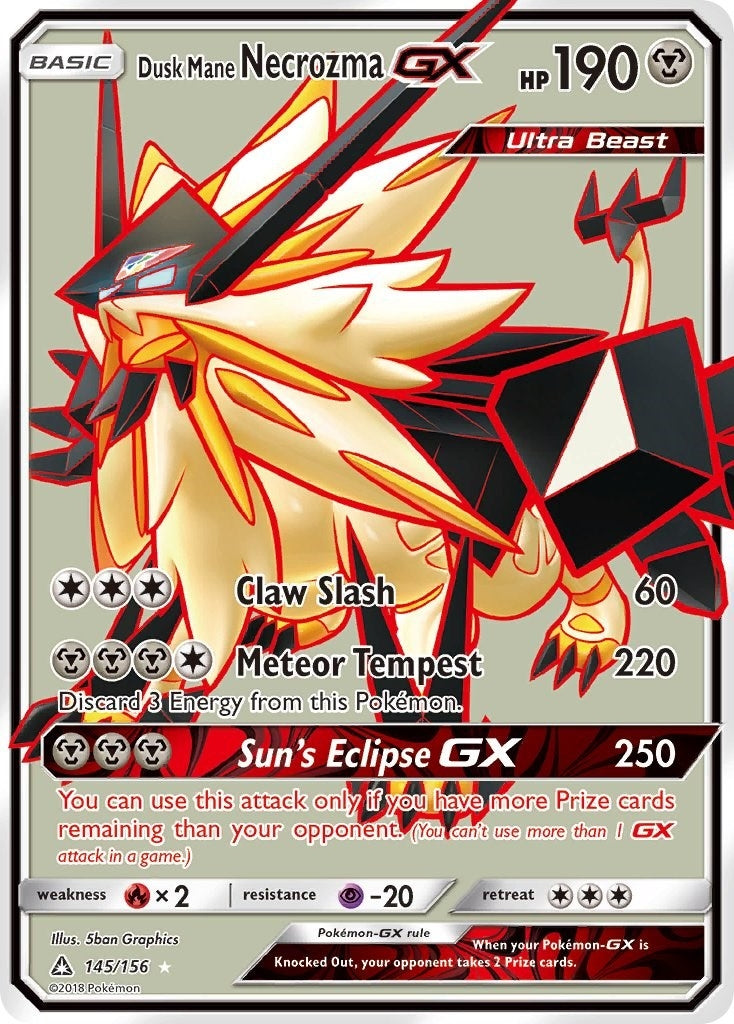 Image for Dusk Mane Necrozma GX (Full Art) (SM - Ultra Prism) (145/156) - Pokemon