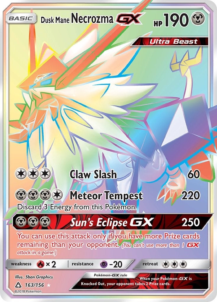 Image for Dusk Mane Necrozma GX (Secret Rare) (SM - Ultra Prism) (163/156) - Pokemon