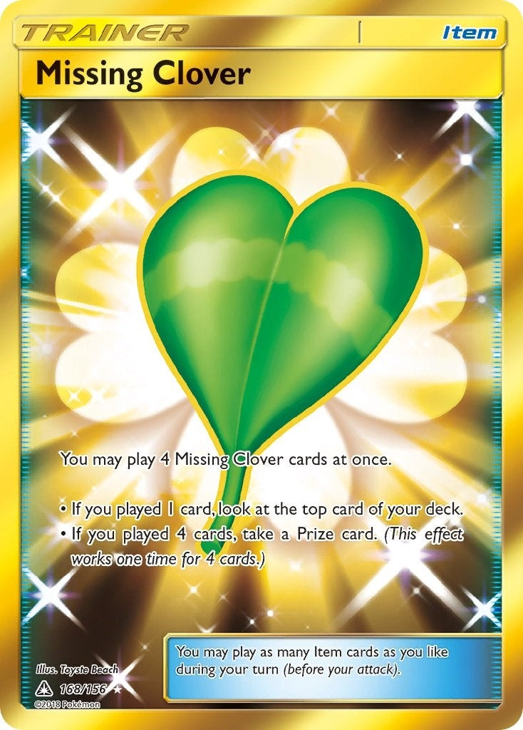Image for Missing Clover (Secret Rare) (SM - Ultra Prism) (168/156) - Pokemon