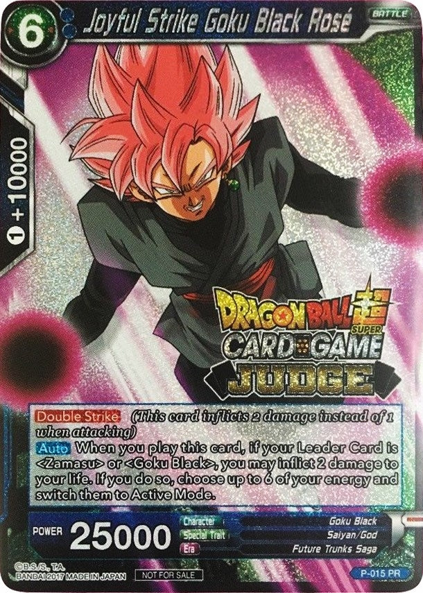 Image for Joyful Strike Goku Black Rose (Judge Promotion Cards) (P-015) - Dragon Ball Super: Masters