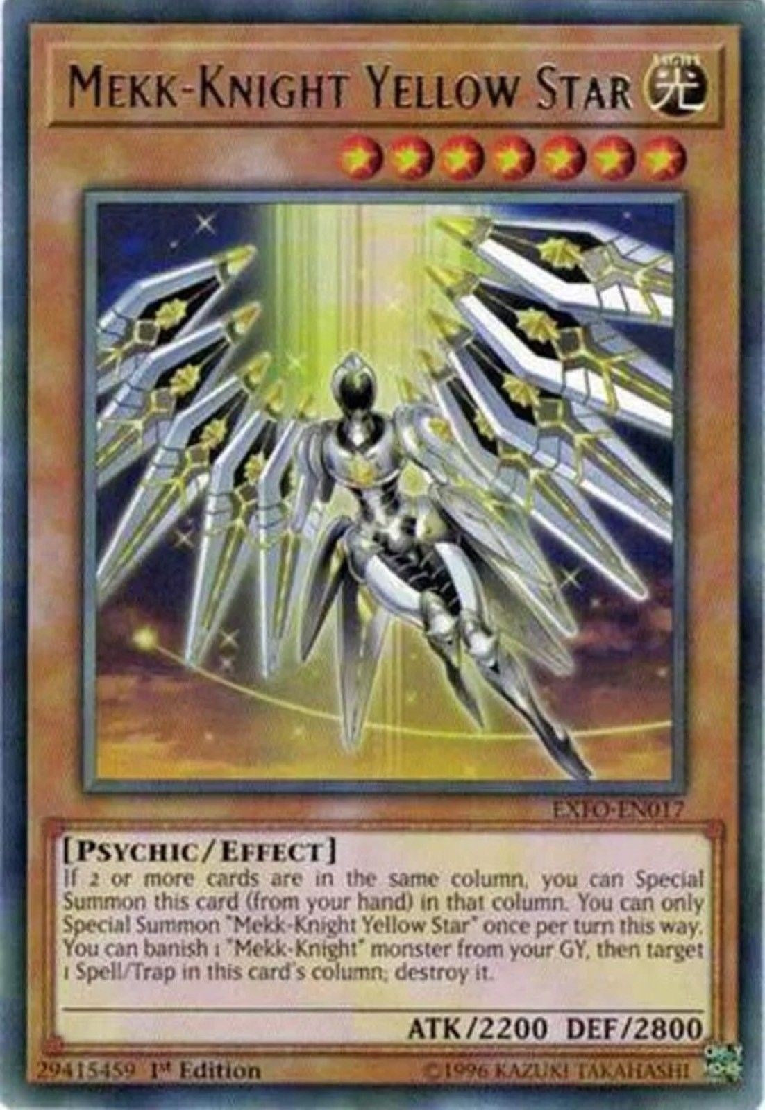 Image for Mekk-Knight Yellow Star (Extreme Force) (EXFO-EN017) - YuGiOh