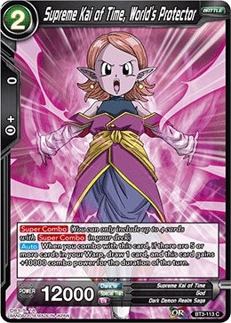 Image for Supreme Kai of Time, World's Protector (Cross Worlds) (BT3-113) - Dragon Ball Super: Masters