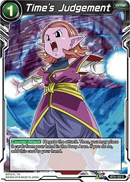 Image for Time's Judgement (Cross Worlds) (BT3-122) - Dragon Ball Super: Masters