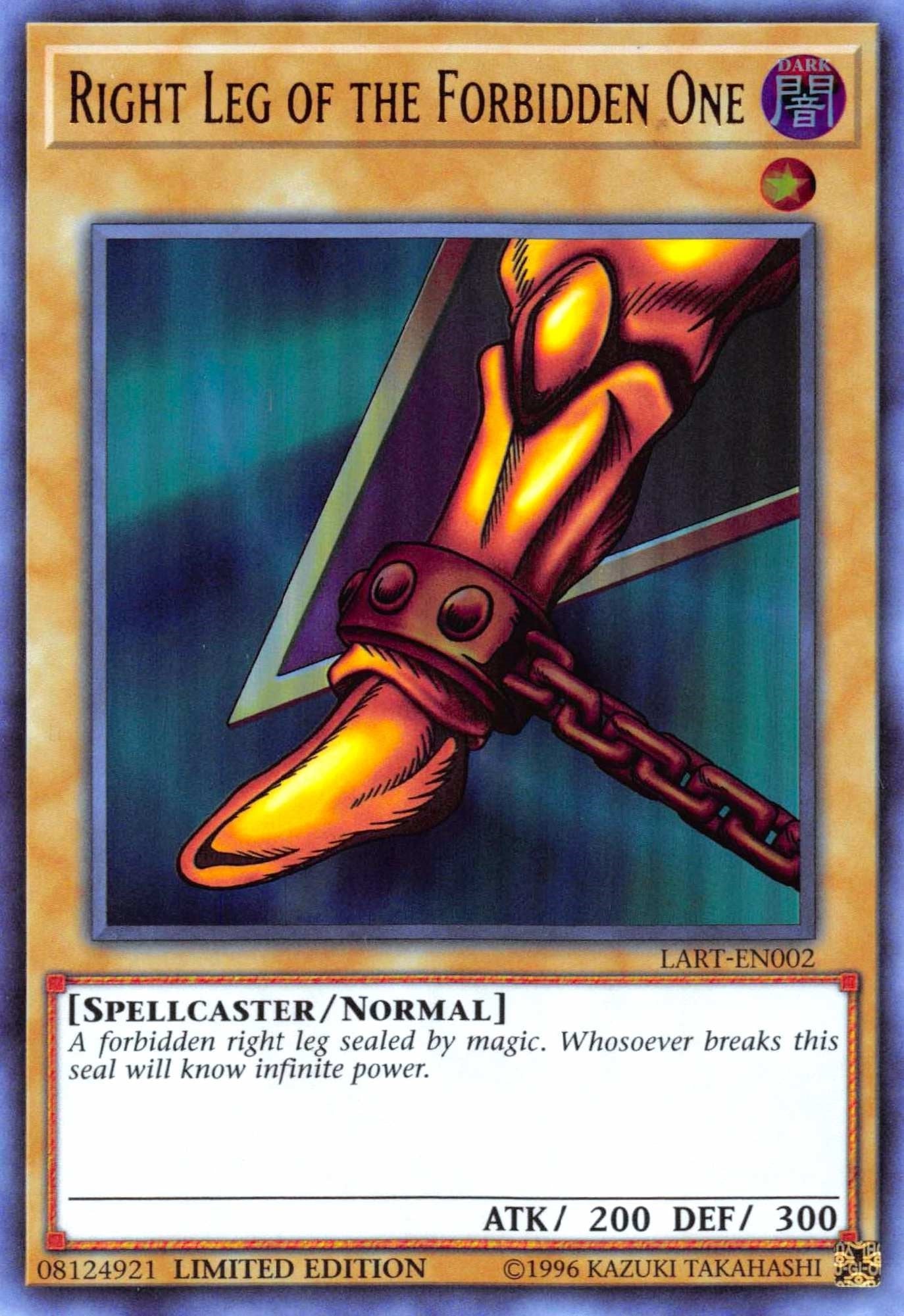 Image for Right Leg of the Forbidden One (The Lost Art Promotion) (LART-EN002) - YuGiOh