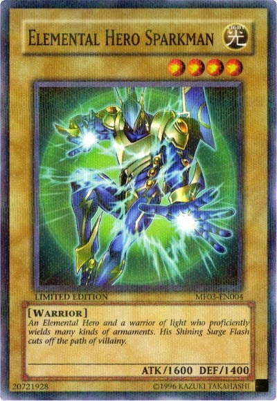 Image for Elemental HERO Sparkman (Mattel Action Figure Promos: Series 3) (MF03-EN004) - YuGiOh