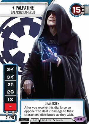 Image for Palpatine - Galactic Emperor (Alternate Full Art) (Galactic Qualifier) (Spot-Glossed) (SWD: Promo Cards) (11) - Star Wars: Destiny