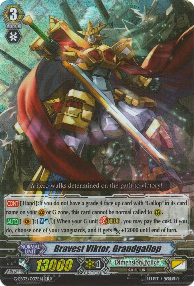 Image for Bravest Viktor, Grandgallop (G-EB03: The GALAXY STAR GATE) (G-EB03/007EN) - Cardfight Vanguard