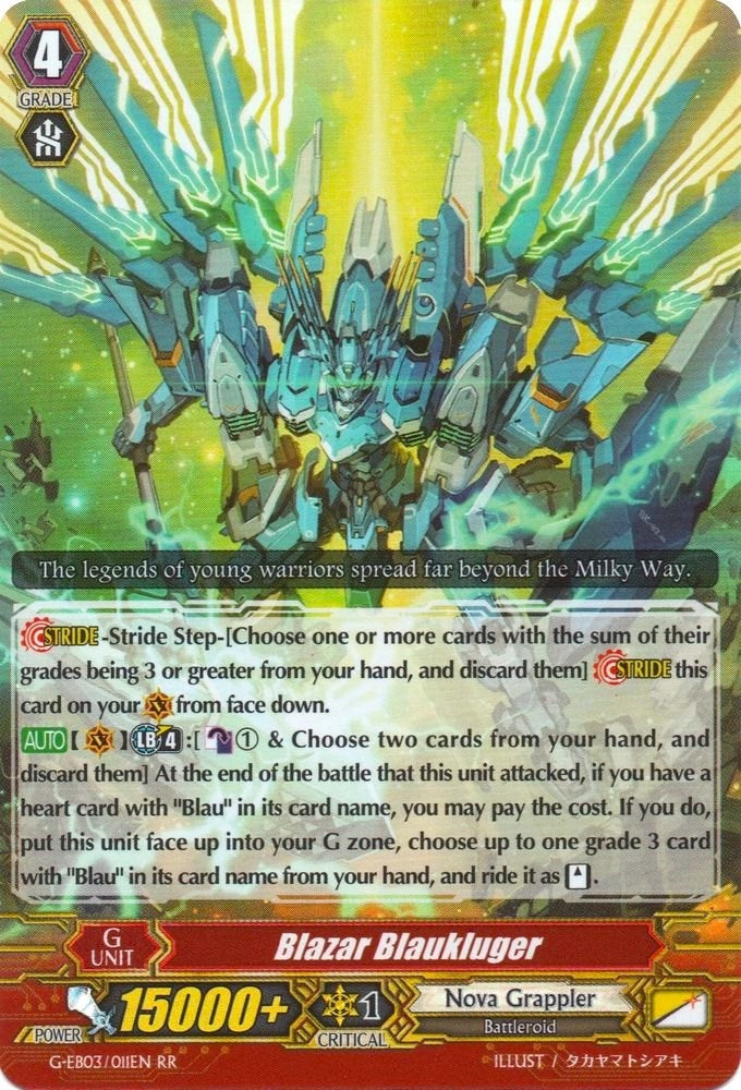 Image for Blazar Blaukluger (G-EB03: The GALAXY STAR GATE) (G-EB03/011EN) - Cardfight Vanguard
