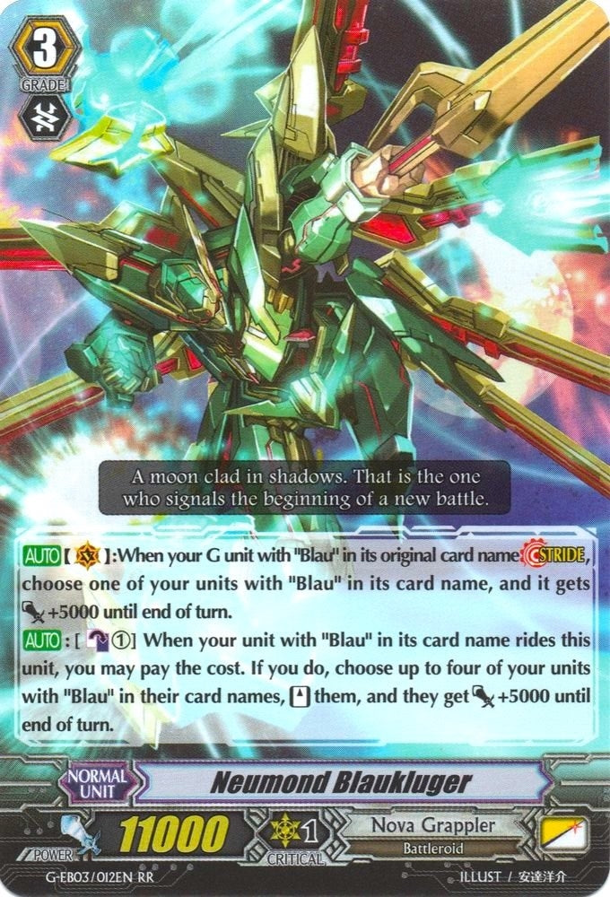 Image for Neumond Blaukluger (G-EB03: The GALAXY STAR GATE) (G-EB03/012EN) - Cardfight Vanguard
