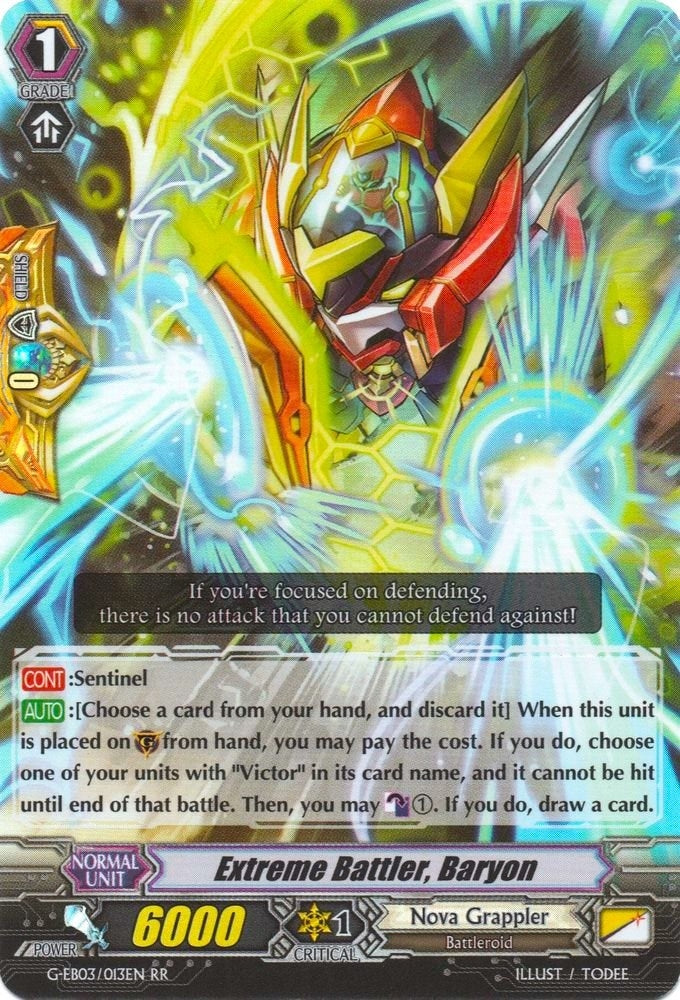 Image for Extreme Battler, Baryon (G-EB03: The GALAXY STAR GATE) (G-EB03/013EN) - Cardfight Vanguard