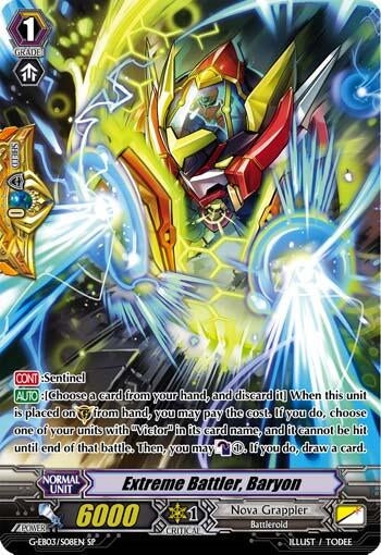 Image for Extreme Battler, Baryon (SP) (G-EB03: The GALAXY STAR GATE) (G-EB03/S08EN) - Cardfight Vanguard