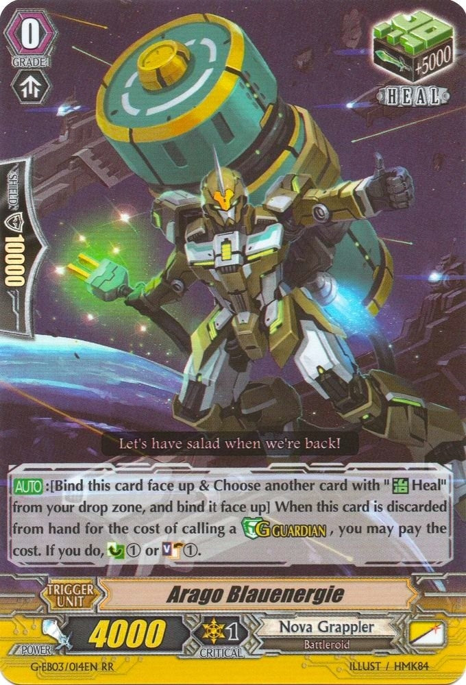 Image for Arago Blauenergie (G-EB03: The GALAXY STAR GATE) (G-EB03/014EN) - Cardfight Vanguard