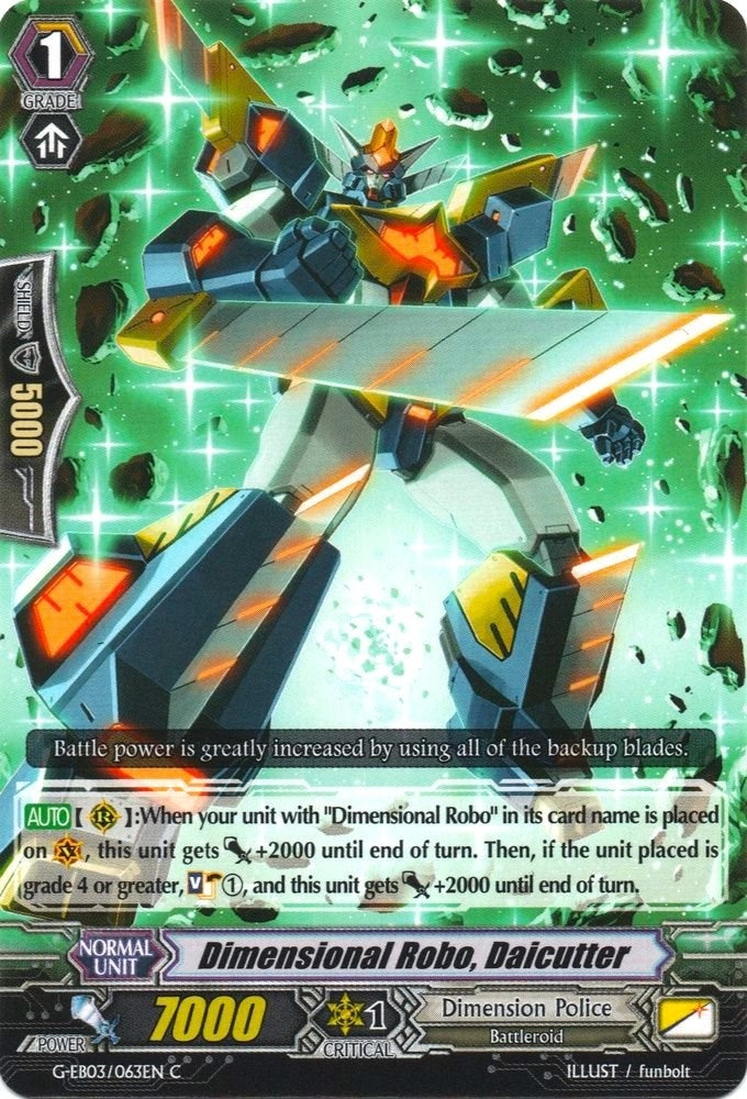 Image for Dimensional Robo, Daicutter (G-EB03: The GALAXY STAR GATE) (G-EB03/063EN) - Cardfight Vanguard