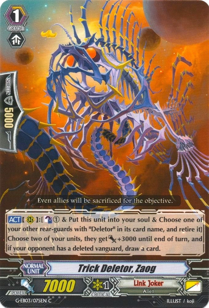 Image for Trick Deletor, Zaog (G-EB03: The GALAXY STAR GATE) (G-EB03/075EN) - Cardfight Vanguard