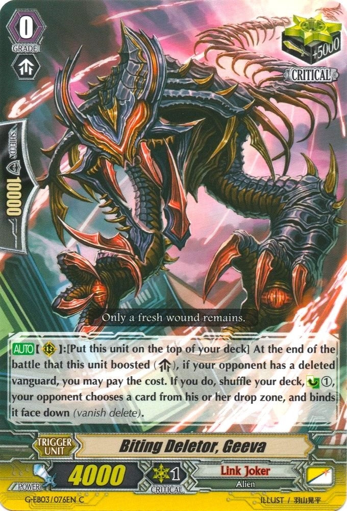 Image for Biting Deletor, Geeva (G-EB03: The GALAXY STAR GATE) (G-EB03/076EN) - Cardfight Vanguard