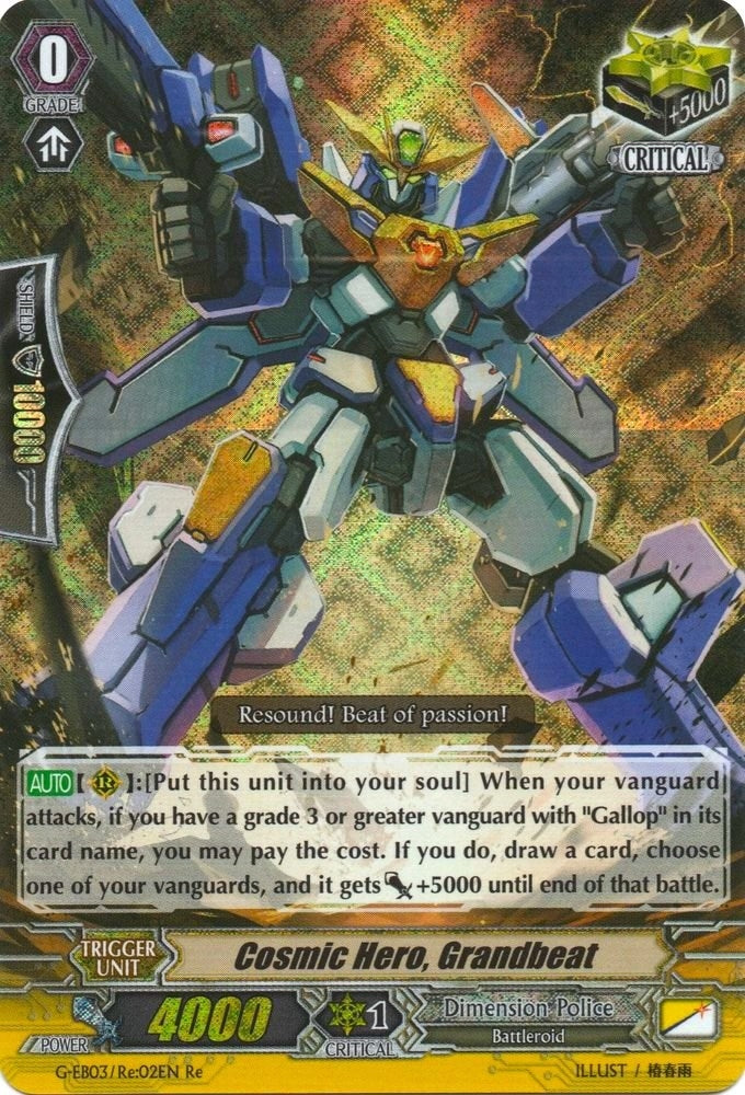 Image for Cosmic Hero, Grandbeat (G-EB03: The GALAXY STAR GATE) (G-EB03/Re:02EN) - Cardfight Vanguard