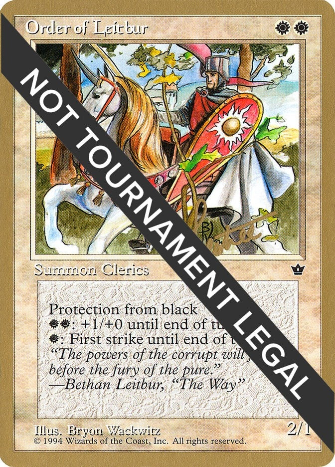 Image for Order of Leitbur (Male) - 1996 Bertrand Lestree (FEM) (World Championship Decks) - Magic: The Gathering