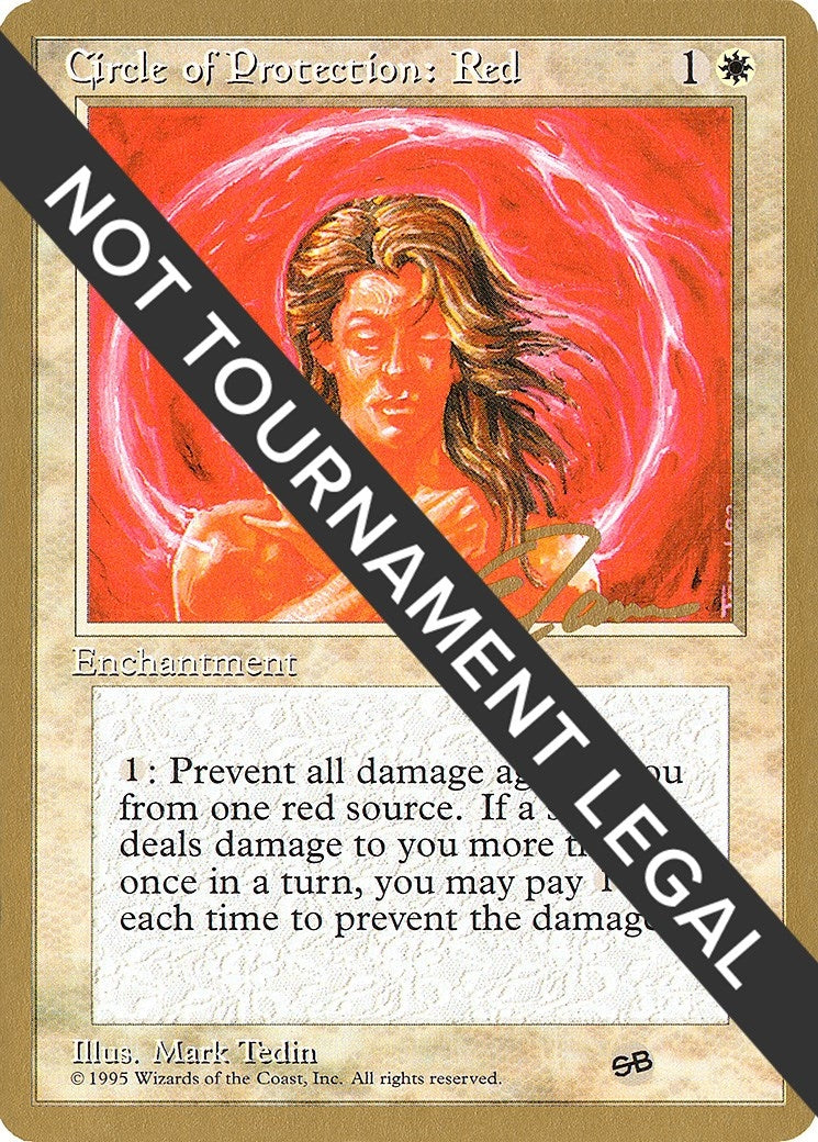 Image for Circle of Protection: Red - 1996 Eric Tam (4ED) (SB) (World Championship Decks) - Magic: The Gathering