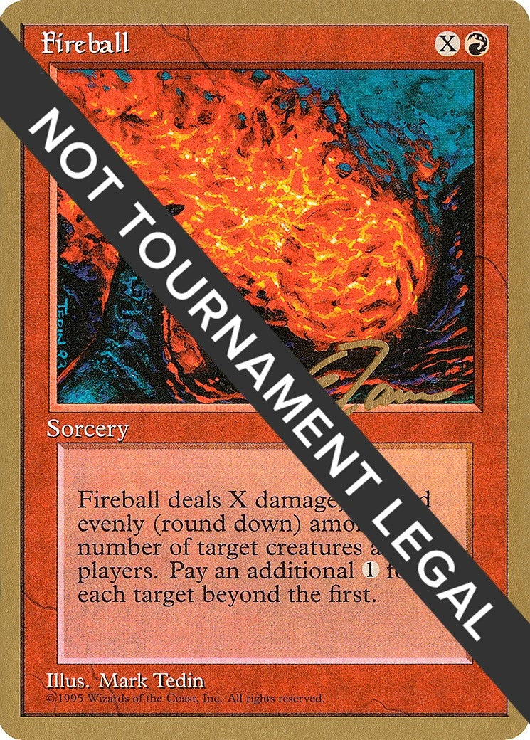 Image for Fireball - 1996 Eric Tam (4ED) (World Championship Decks) - Magic: The Gathering