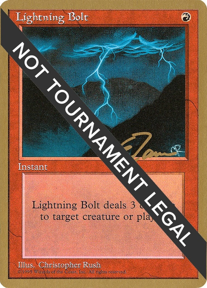 Image for Lightning Bolt - 1996 Eric Tam (4ED) (World Championship Decks) - Magic: The Gathering