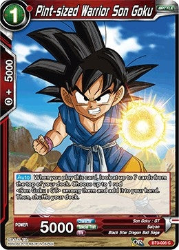 Image for Pint-sized Warrior Son Goku (Cross Worlds) (BT3-006) - Dragon Ball Super: Masters