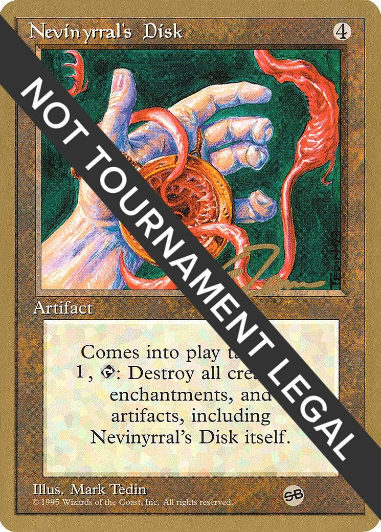 Image for Nevinyrral's Disk - 1996 Eric Tam (4ED) (SB) (World Championship Decks) - Magic: The Gathering