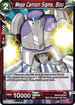Image for Mega Cannon Sigma, Bizu (Cross Worlds) (BT3-024) - Dragon Ball Super: Masters